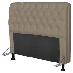 Cabeceira Paris Box Casal 140cm Paris Corino Areia