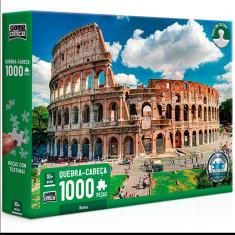 Quebra cabeça Roma Coliseu Itália 1000 peças Game Office