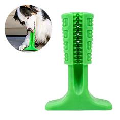Escova Dentes Mordedor Canina Remove Tartaro Cachorro Cao Pet Limpeza Bucal Verde