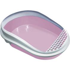 Banheira Furacão Pet Smart com Arco para Gatos - Rosa