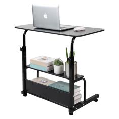 Mesa pequena para laptop, espaço pequeno, portátil, sala de estar, sofá, quarto, cabeceira com armazenamento, mesa de escritório em casa, altura ajustável, mesa removível, para escritório em casa,