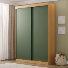 Guarda-roupa 2 Portas Samambaia Cabecasa Madeiramadeira Carvalho/Verde