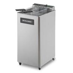 Fritadeira elétrica zona fria com pedestal metalcubas 15 litros foe15p