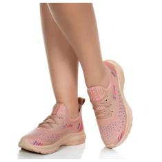 Tênis Feminino Vili para Treino Academia Caminhada, Nude, Vl660, 36