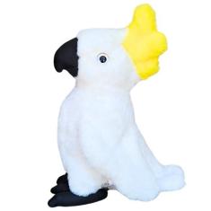 Ave De Pelúcia Arara Cacatua Realista 30cm Pássaro Decoração - Sunn To