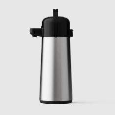 Garrafa Térmica Air Pot Inox 1,8L Invicta, 1,8L, Prata e Preto