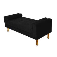 Recamier Félix Solteiro 90cm Preto