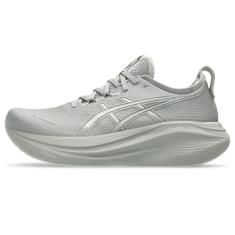 Asics Tênis de corrida masculino Gel-Nimbus 27, Cinza/cinza lago, 42