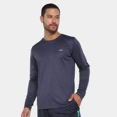 Camiseta Olympikus Essential Manga Longa Masculina-Masculino