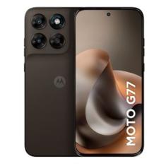 Smartphone Motorola Moto G77 5G Marrom, 256GB, 8GB RAM e Câmera Dupla de 108MP + 8MP
