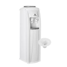 Bebedouro Coluna Refrigerado Branco com Furador Karina, 220V, Branco