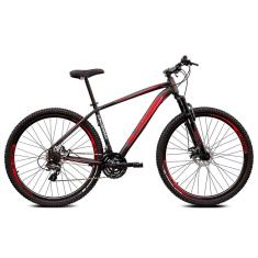 Bicicleta Aro 29 Alfameq 27 marcha Freio Hidráulico K7 Trava