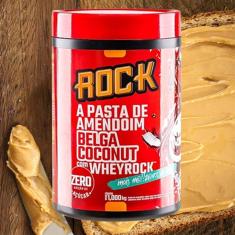 Pasta de Amendoim com Whey 1KG Rock Peanut Belga Coconut