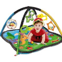 Tapete Atividades Bebê Estimula Visão Tato Lavável Mobile