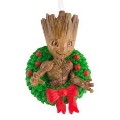 Hallmark Enfeite de Natal Marvel Guardiões da Galáxia Groot em Guirlanda de Natal