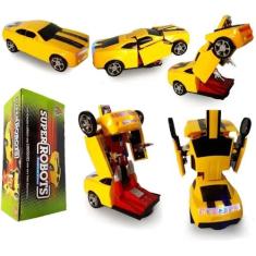 Camaro Transformes Carro Robô Carrinho Som Luzes Brinquedo - Fungame