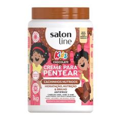 Creme para Pentear Salon Line Kids Chocolate Cachinhos Nutridos 1Kg