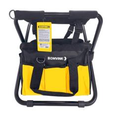 Bolsa De Ferramentas Com Banqueta Dobrável E Compartimentos