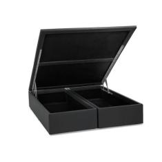 Base para Cama Box Queen Physical ll com Baú (39x158x198) Cinza - Orto