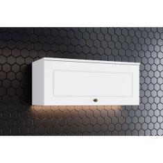 Armário Aéreo Cozinha Modulado Americana c/ 1 Porta Basculante Branco 