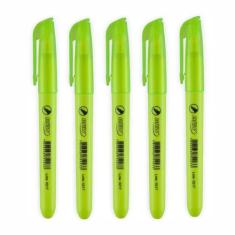 Marca texto amarelo fluorescente chanfrado brw 12un