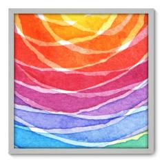 Quadro Decorativo - Abstrato - 70cm x 70cm - 042qnadb