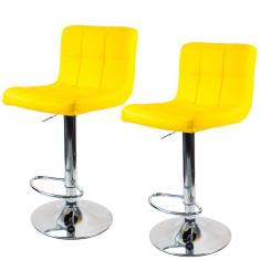 Kit 2 Banquetas Gomos para Cozinha em Material Sintético 3-35