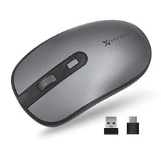 X9 Performance Mouse USB C duplo sem fio com receptor USB-A e tipo C - mouse para vários dispositivos - mouse sem fio RF USB tipo C de 2,4 G para MacBook Pro/Air, Apple Mac, iMac, laptop, computador