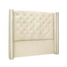 Cabeceira Cama Box Casal 140 cm Vicenza Linho Pérola S04 - D`Rossi