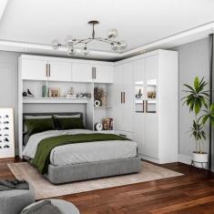 Guarda Roupa Casal Modulado 4 Portas Hercules 4 Portas 4 Gavetas com E