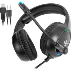 Headset Gamer Fortrek Holt P2 + Usb Rgb Preto