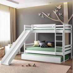 Treliche Teen Play com Escorregador Casatema Branco