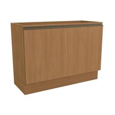 Gabinete p/ Pia Cozinha Balcão Maxxi G745 c/ 2 Portas s/ Tampo 120cm Canela - Kappesberg