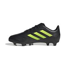 adidas Tênis de futebol infantil Goletto VIII Firm Ground, Preto/limão lúcido/preto, 17
