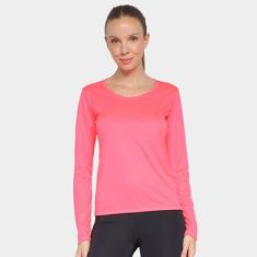 Camiseta Olympikus Essential Manga Longa Feminina-Feminino