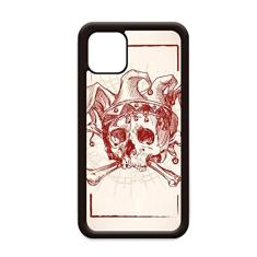 Coringa Coringa Coroa Vermelho Esqueleto Cartão Padrão para iPhone 12 Pro Max Capa para Apple Mini Mobile Case