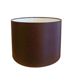 Cúpula Abajur Cilíndrica Cp-7019 Ø40x30cm Café