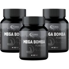 3x Mega Massa Musuclar Power 3.0 Itaervas 60 Cápsulas 500mg