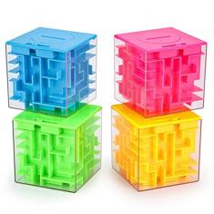 Caixa de quebra-cabeça Money Maze Marstoy Money Holder para crianças/adultos