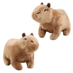 Pelúcia de pelúcia Capivara Capibara de 18 cm para crianças e adultos