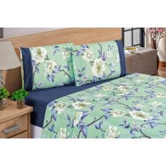 Jogo de cama naturalle queen  4peças micropercal 200fios top - SAFIRA 