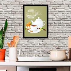 Quadro Decorativo Hora Do Chá 34x23cm