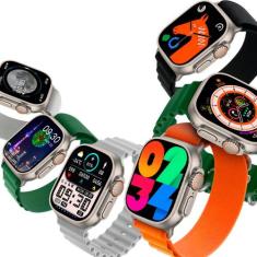 Relógio Smartwatch K9 Pro Max+ 7 Pulseiras Extra Troca Foto de Fundo, 
