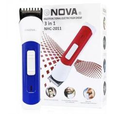 Máquina 3 Em 1 Multifuncional Nhc-2011 Nova Aparador Cabelo Barba Nari