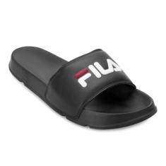 Chinelo Fila Drifter Basic Masculino, Preto/Branco/Vermelho, 40