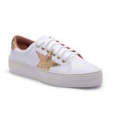 Tênis Casual Flatform Feminino Cadarço Leve Dia a Dia-Feminino