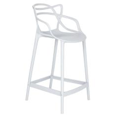 Banqueta Média Masters Allegra 66 Cm Branco Branco