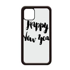 Capa com citação Happy New Year para iPhone 12 Pro Max para Apple Mini Mobile Case