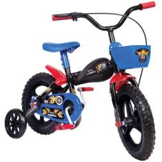 Bicicleta Infantil Aro 12 Moto Bike Azul De 3 A 5 Anos Styll