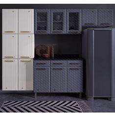 Paneleiro Duplo de Aço 6 Portas Diamante Telasul Branco